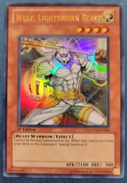 Yugioh Wulf, Lightsworn Beast LCGX-EN248 Ultra Rare 1st Edition NM - Image 1