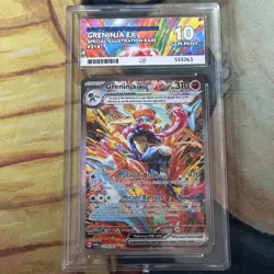 Pokemon Card | Ace 10 Greninja EX 214/167 Twilight Masquerade SIR Holo Rare - Image 1