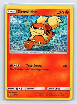 Pokemon Card TCG: Growlithe 1/12 - McDonald's Collection 2018 - Image 1