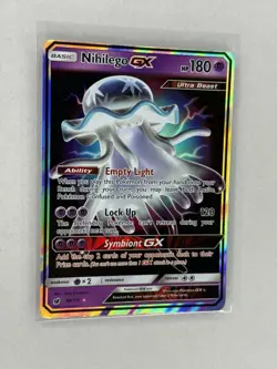 Pokemon TCG Nihilego GX 49/111 Ultra Rare Full Art Holo Card Crimson Invasion NM - Image 2