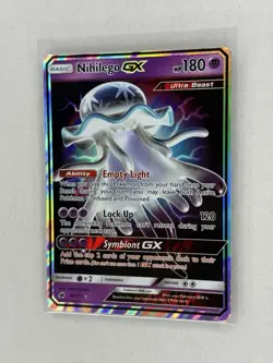 Pokemon TCG Nihilego GX 49/111 Ultra Rare Full Art Holo Card Crimson Invasion NM - Image 3