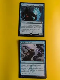 Clever Impersonator & Stubborn Denial. Instant KTK MTG 2 Card. - Image 1