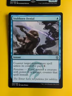 Clever Impersonator & Stubborn Denial. Instant KTK MTG 2 Card. - Image 2