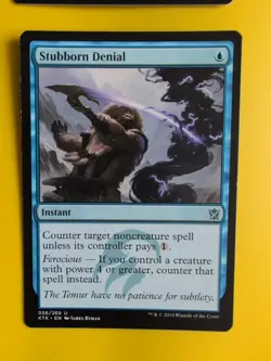 Clever Impersonator & Stubborn Denial. Instant KTK MTG 2 Card. - Image 3