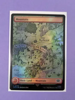MTG: The Lord of the Rings: Tales of Middle-earth: Mountain Foil #0279 Land - NM - Image 1