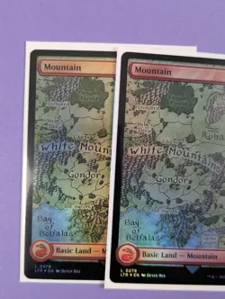 MTG: The Lord of the Rings: Tales of Middle-earth: Mountain Foil #0279 Land - NM - Image 2