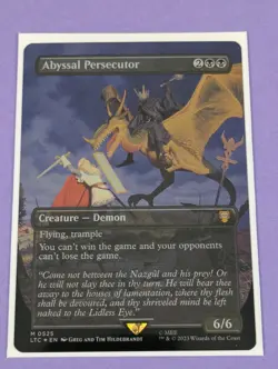 MTG: The Lord of the Rings: Abyssal Persecutor Borderless Foil #0525 Mythic - NM - Image 1