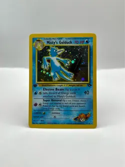 Pokemon Card 12/132 Misty's Golduck 1st Edition Holo Gym WOTC Vintage NM/LP+ - Image 1