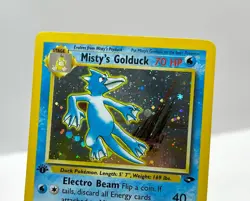 Pokemon Card 12/132 Misty's Golduck 1st Edition Holo Gym WOTC Vintage NM/LP+ - Image 4