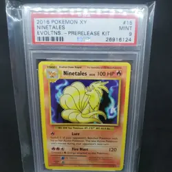 Pokemon TCG Ninetales Non Holo XY Evolutions PRERELEASE DECK EXCLUSIVE PSA 9 - Image 1