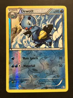 Pokemon TCG Dewott Boundaries Crossed 40/149 Reverse Holo LP - Image 1