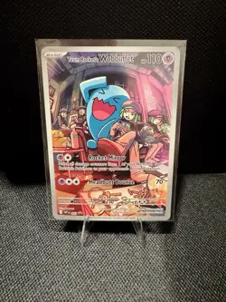 Pokemon Team Rocket's Wobbuffet Promo Holo SV10 203 Destined Rivals 110 HP - Image 1