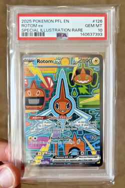 2025 Pokemon Phantasmal Flames #126 Full Art Rotom ex SIR PSA 10 Gem Mint - Image 1