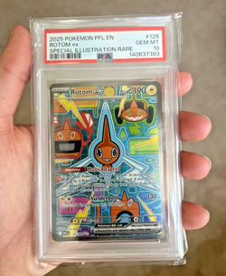 2025 Pokemon Phantasmal Flames #126 Full Art Rotom ex SIR PSA 10 Gem Mint - Image 3