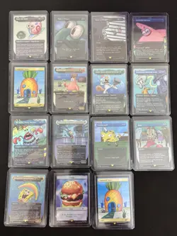 MTG Secret Lair x SpongeBob SquarePants Full Set Near Mint Rainbow Foil - Image 1
