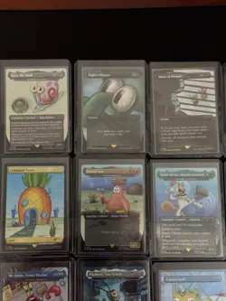 MTG Secret Lair x SpongeBob SquarePants Full Set Near Mint Rainbow Foil - Image 3