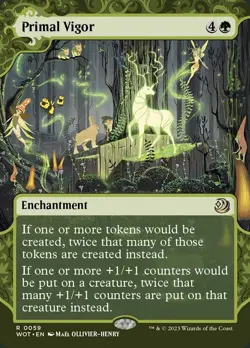 Primal Vigor (Borderless) – WOT – #059 – Near Mint – MTG – Enchanting Tales - Image 1