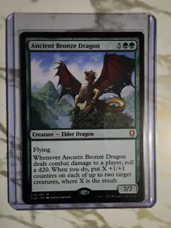 MTG - Ancient Bronze Dragon - Battle for Baldur's Gate - LP Non Foil - Image 1