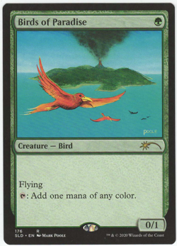 1x Birds of Paradise MTG Secret Lair Lightly Played - Image 1