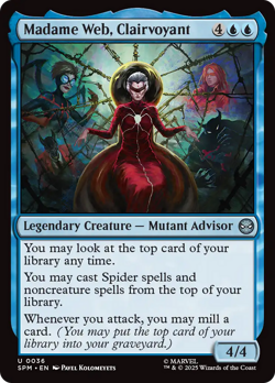 Madame Web, Clairvoyant (FOIL) x1 - MTG Marvel's Spider-Man SPM #36 - Image 1