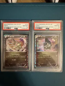 Pokemon TCG Axew Dragon Selection 1st Edition Holos Sequential Set Psa 10 #12/13 - Image 1