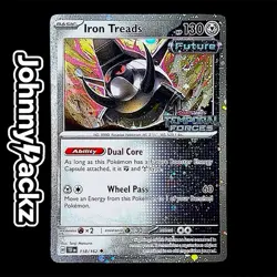 Iron Treads 118/162 - 2024 Temporal Forces Reverse Holo Rare - Pokemon Card (NM) - Image 1