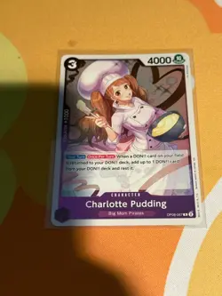 One Piece Card Game - Charlotte Pudding OP08-067 PRB02 FOIL - Image 1