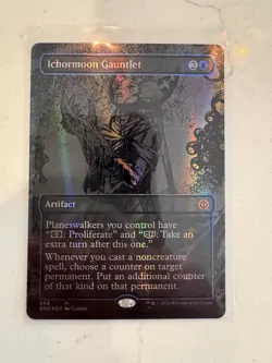 Ichormoon Gauntlet (Oil Slick Raised Foil) Phyrexia: All Will Be One Foil - Image 1