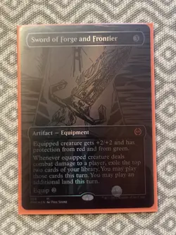 Sword of Forge and Frontier (Oil Slick Raised Foil) Phyrexia: All Will Be One... - Image 1