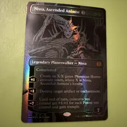 Nissa, Ascended Animist (Oil Slick Raised Foil) Phyrexia: All Will Be One Foil - Image 1