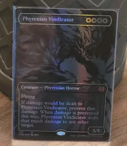 Phyrexian Vindicator (Oil Slick Raised Foil) Phyrexia: All Will Be One Foil - Image 1
