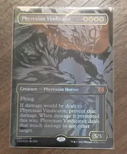 Phyrexian Vindicator (Oil Slick Raised Foil) Phyrexia: All Will Be One Foil - Image 2