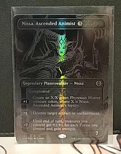 Nissa, Ascended Animist (Oil Slick Raised Foil) Phyrexia: All Will Be One Foil - Image 1