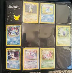 Near Complete Mostly NM/M Neo Genesis Set Pokemon Cards - Image 1