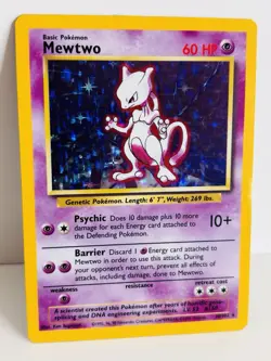 Mewtwo 10/102 Pokemon TCG 1999 Base Set Holo Unlimited Rare - Image 2