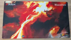MTG Magic Fest Lightning Bolt Playmat - Image 1