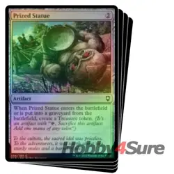 Foil Prized Statue X4 M/NM Magic MTG Commander Legends: Battle For Baldur's Gate - Image 1