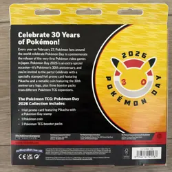 Pokemon TCG: Pokemon Day 2026 Collection Box - 30th Anniversary - New Unopened - Image 3