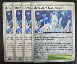 Area Zero Underdepths x4 Trainer 131/142 Stellar Crown NM Playset 1 RH 3 Reg - Image 1