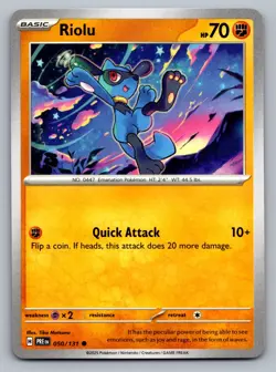 Pokemon TCG SV: Prismatic Evolutions Riolu 050/131 - Image 1