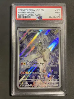 Pokemon TCG N’s Reshiram Illustration Rare 167/159 Journeys Together PSA 9 - Image 1