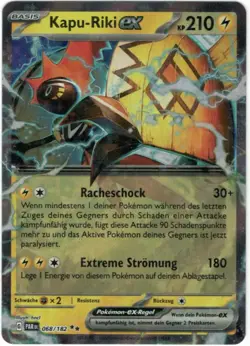 Pokemon Kapu-Riki ex Double Rare Paradoxrift PAR 068/182 Near Mint Deutsch - Image 1
