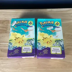 1999 Nintendo Pokemon Jr Adventure Game Sealed Box Pokemon Emergency Lot Of 2 - Image 1