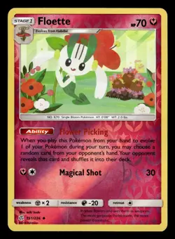 Floette 151/236 Reverse Holo Cosmic Eclipse Pokemon Card - Image 1