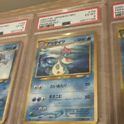 Pokemon TCG Card Japanese Neo Genesis Premium File 1 Set PSA Graded 9 slabs - Image 4