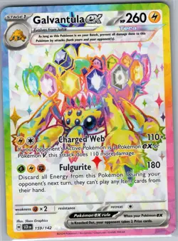 Galvantula ex 159/142 SV07: Stellar Crown - Pokemon Card - NM - Image 1