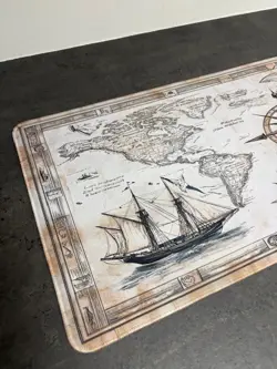 Old Map Playmat Vintage MAGIC MTG Tappetino Mousepad Keyboard excellent - Image 2