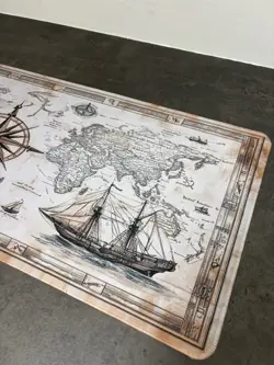 Old Map Playmat Vintage MAGIC MTG Tappetino Mousepad Keyboard excellent - Image 4