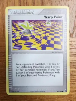Uncommon Warp Point Pokemon Trainer Card, Crystal Guardians Set 84/100 - Image 1