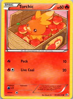 Pokemon TCG Torchic RC5 Legendary Treasures Holo MP - Image 1